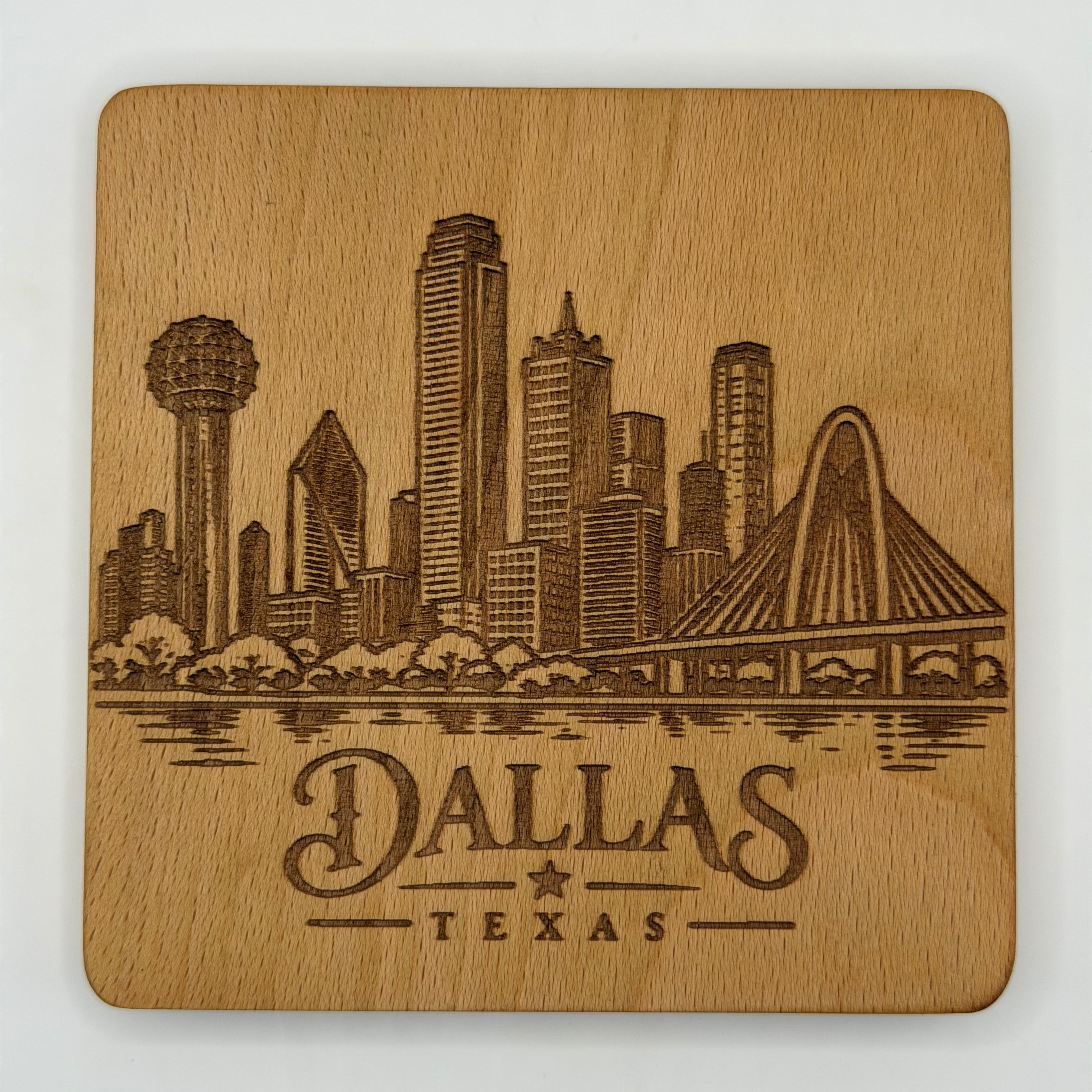 Dallas Skyline Coaster (Square)