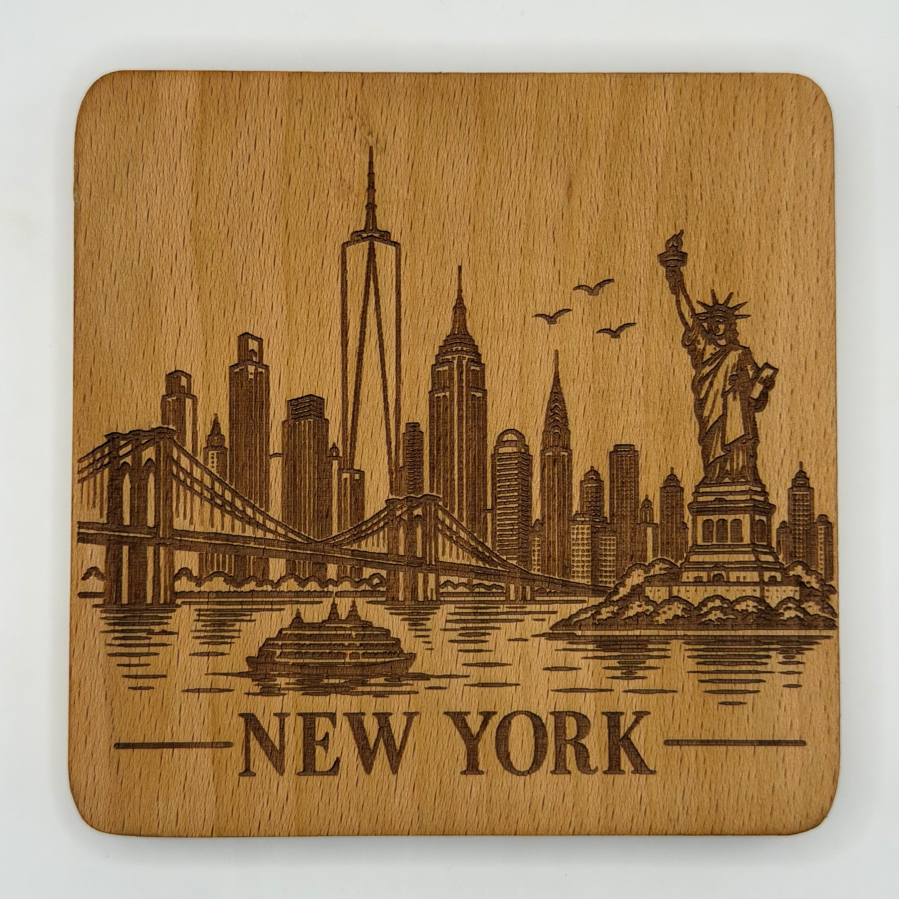 New York Skyline Coaster (Square)