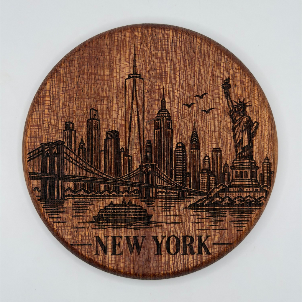 New York Skyline Coaster (Circle)
