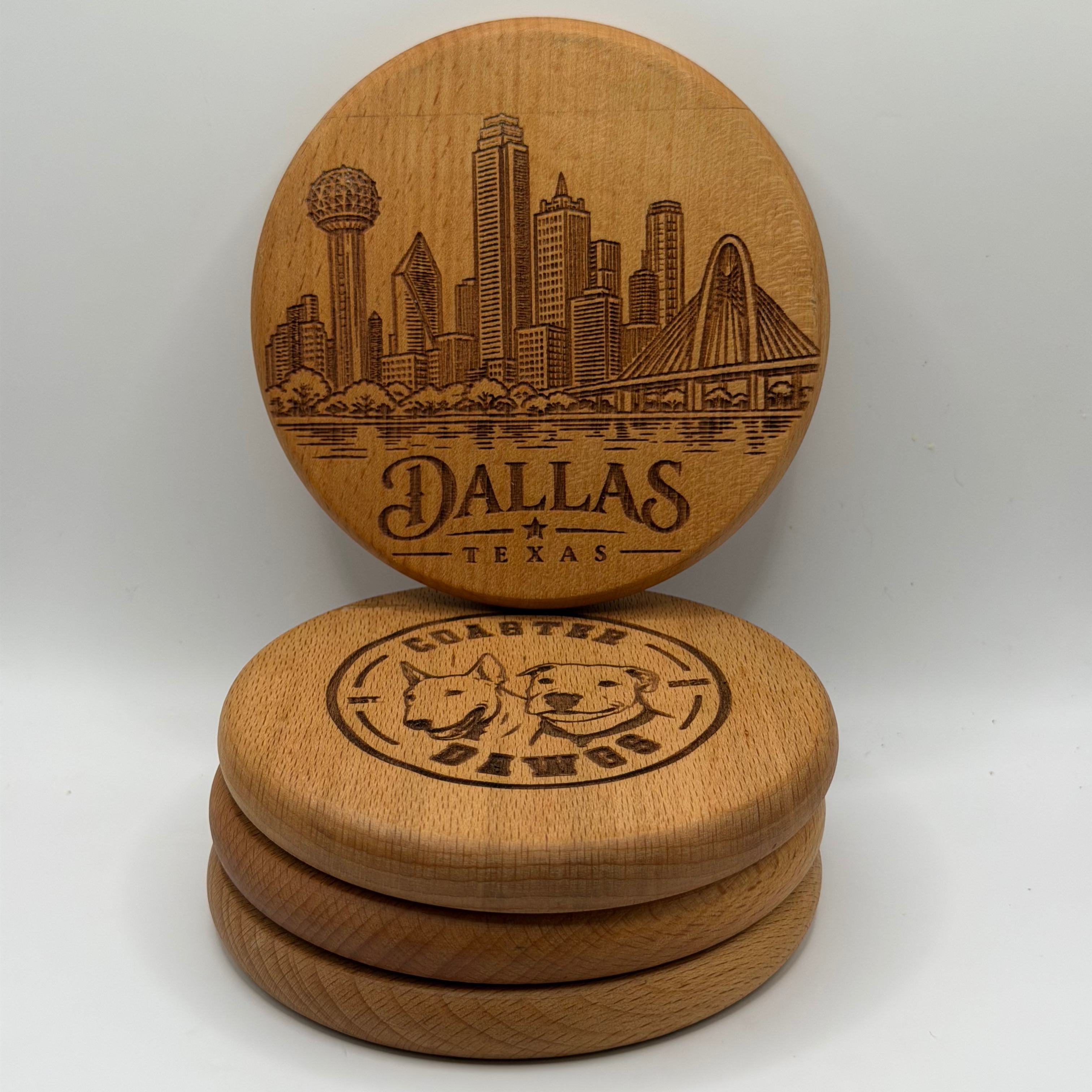 Dallas Skyline Coaster (Circle)