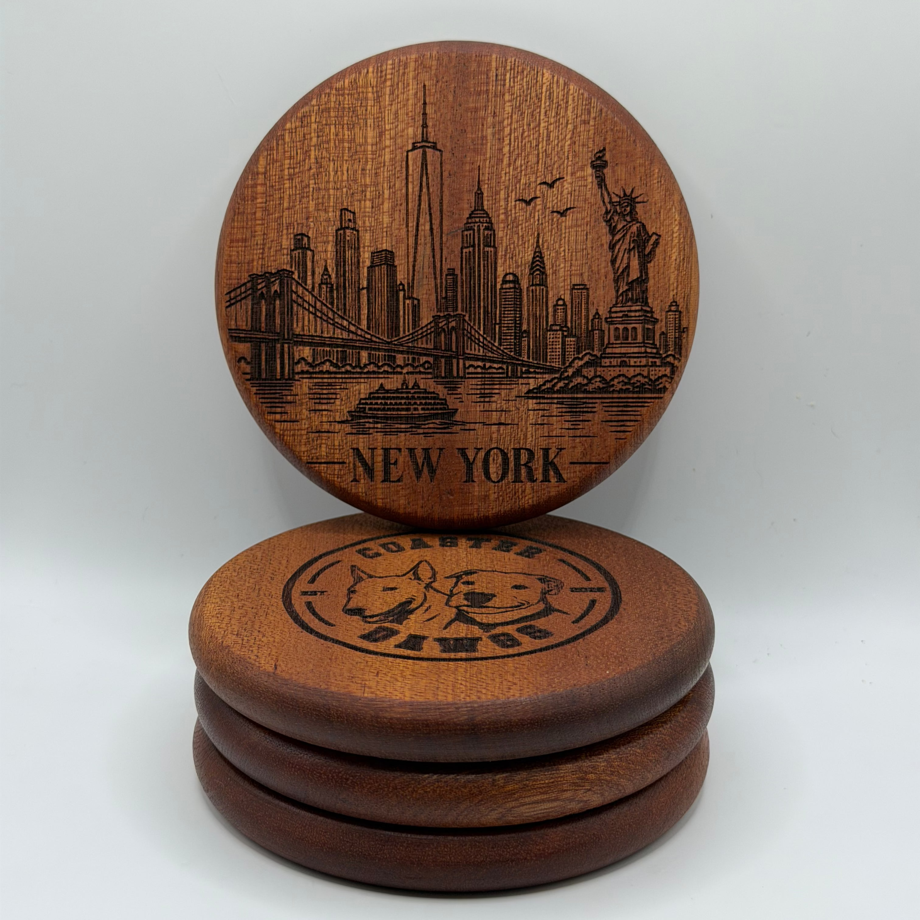 New York Skyline Coaster (Circle)