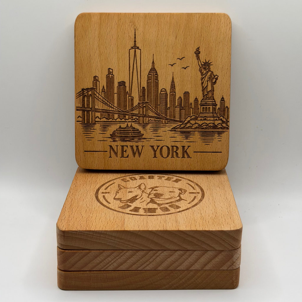 New York Skyline Coaster (Square)