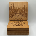 Chicago Skyline Coaster (Square)