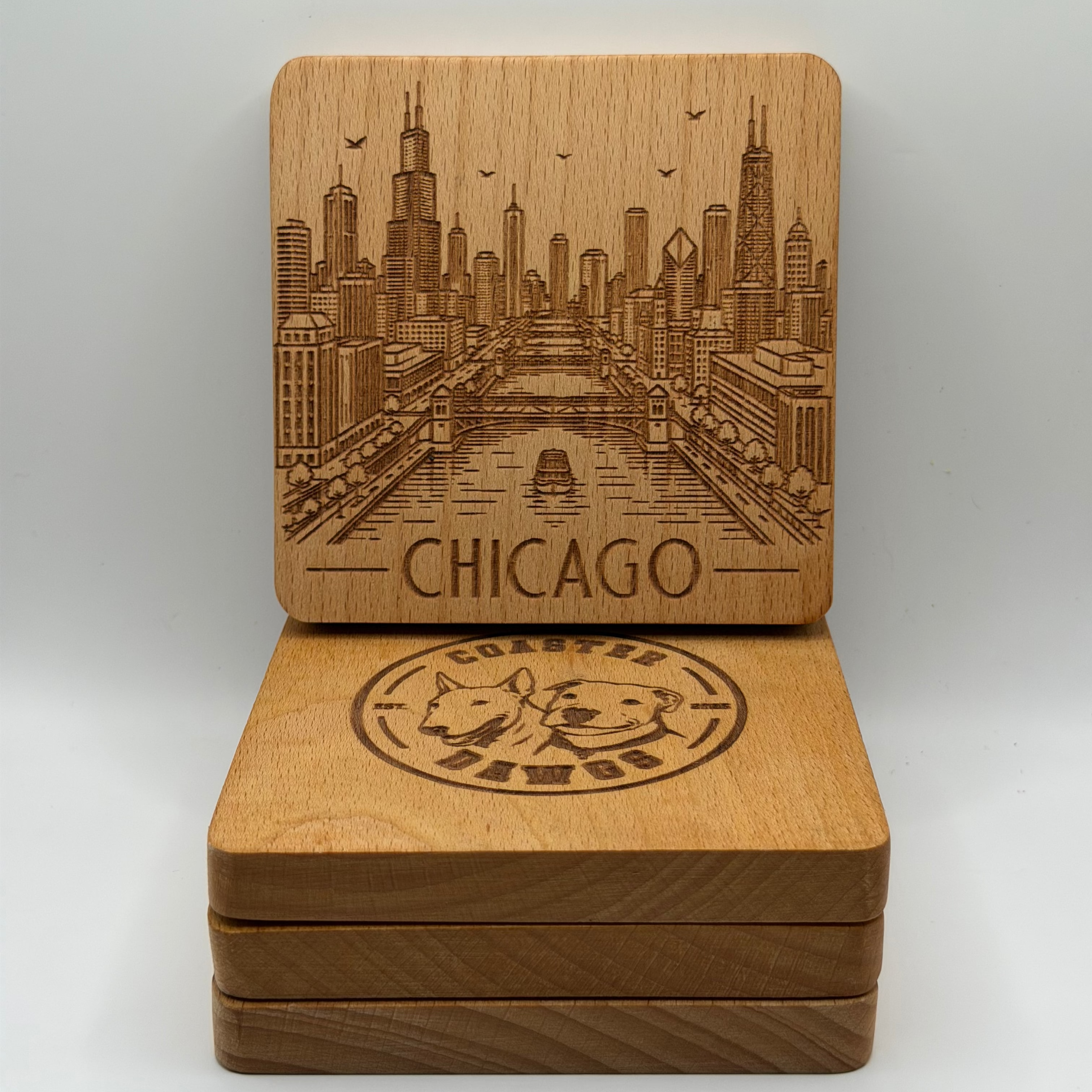 Chicago Skyline Coaster (Square)