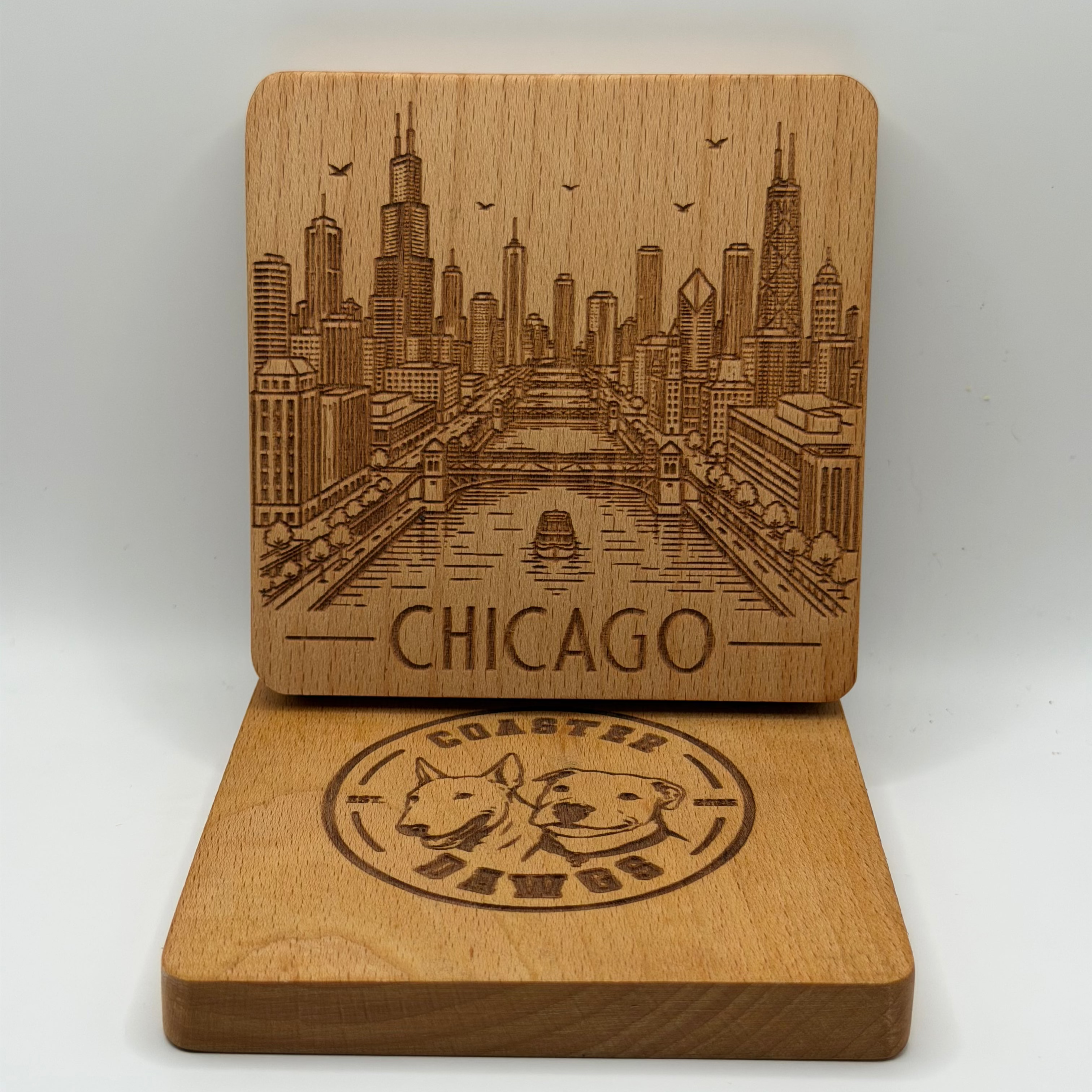 Chicago Skyline Coaster (Square)