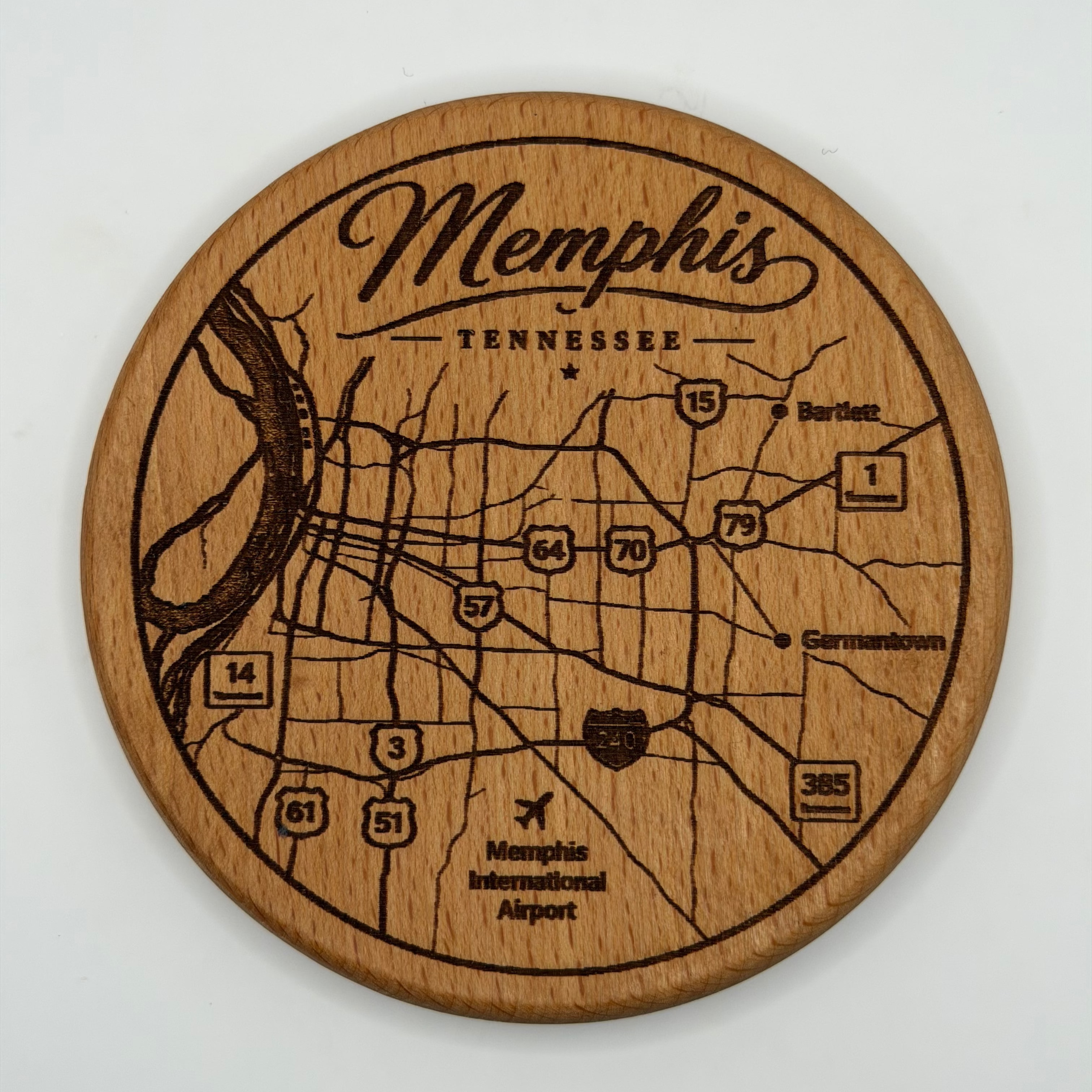 Memphis City Map Coaster