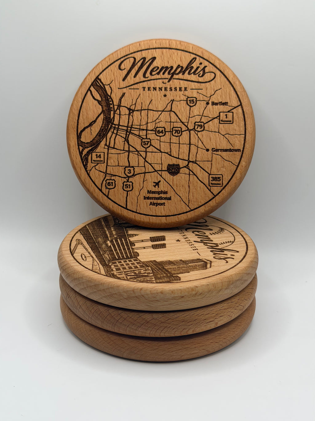 Memphis City Map Coaster
