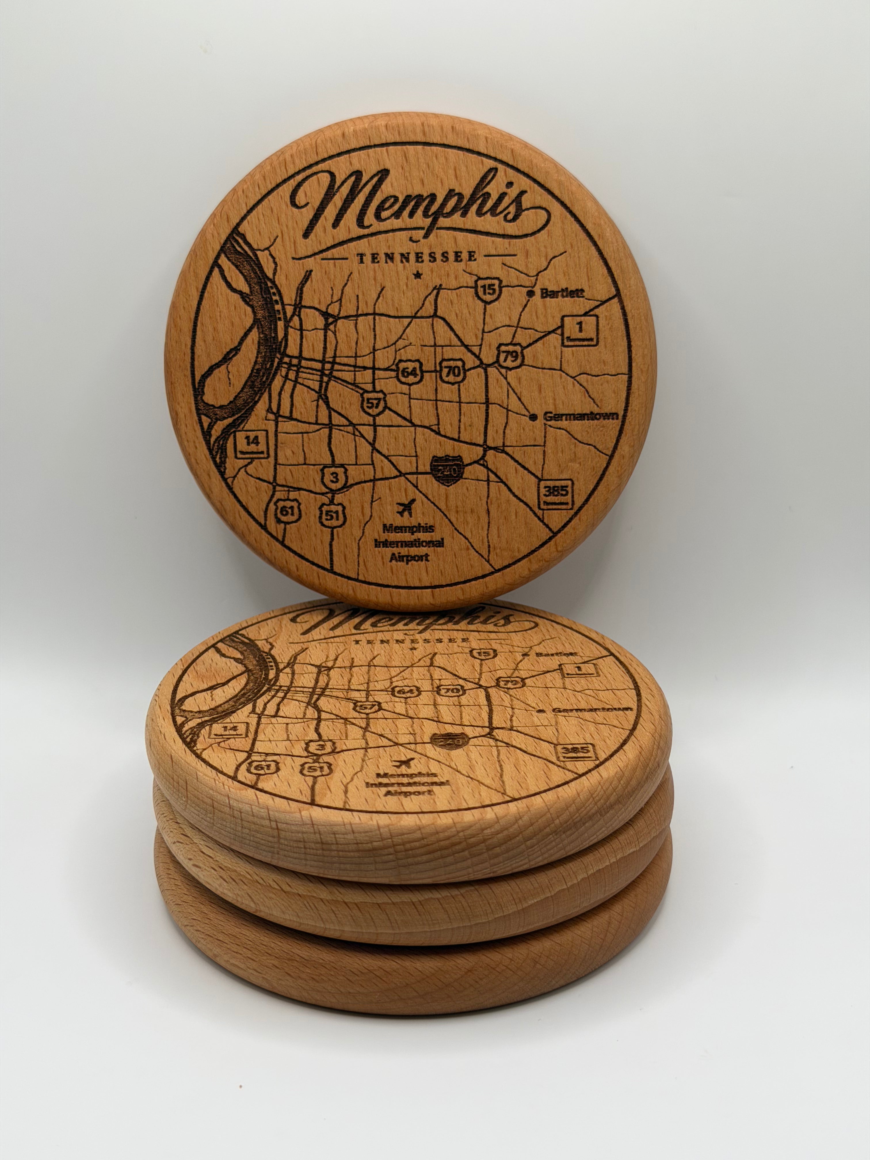 Memphis City Map Coaster