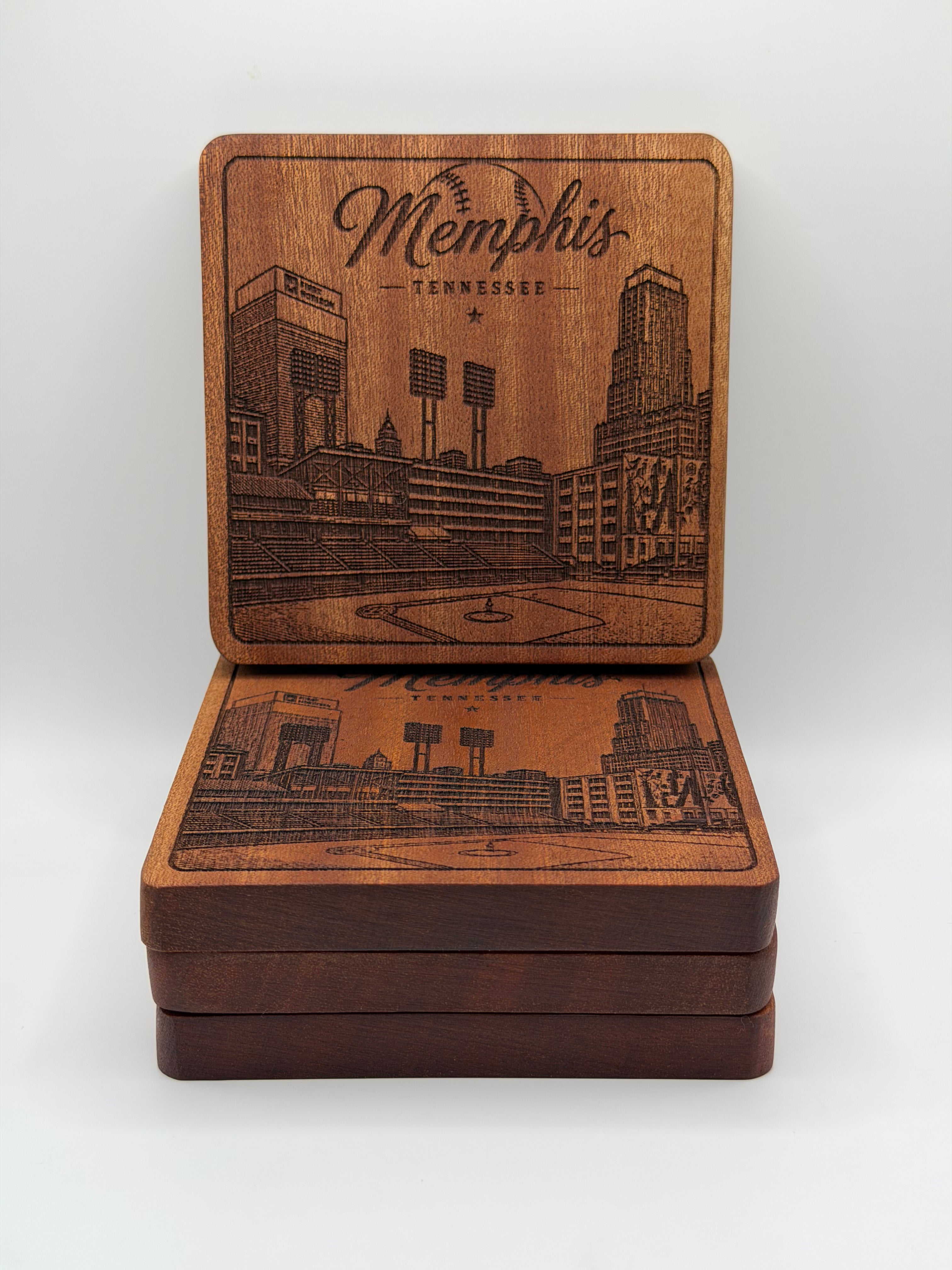 Memphis Baseball Coaster (Square)