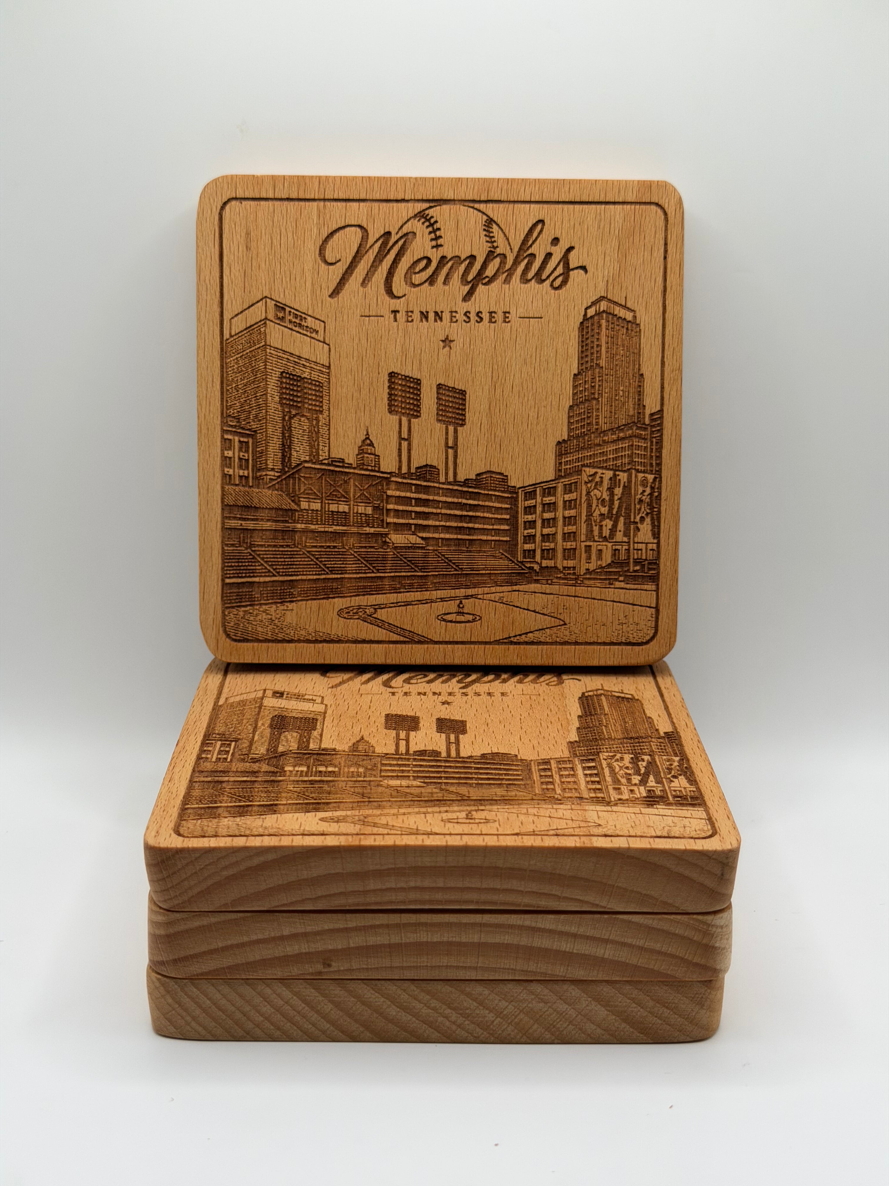 Memphis Baseball Coaster (Square)