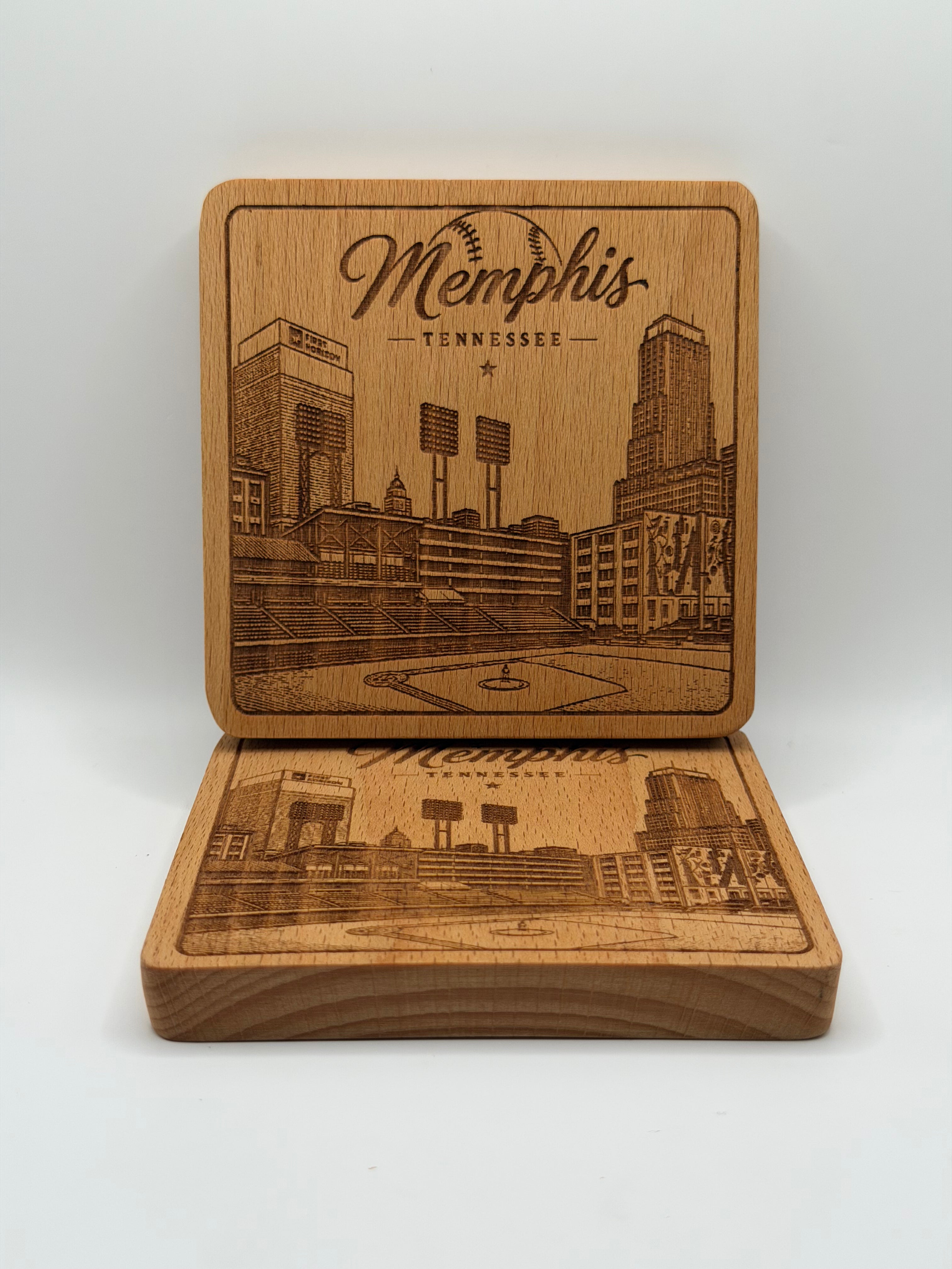 Memphis Baseball Coaster (Square)