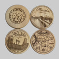 Memphis Coaster Collection Set – 4 (Circle)